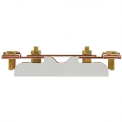 Barrette De Connexion Barrette De Mesure Debflex - 2 Cosses - Câble De Terre 25mm² - Porcelaine