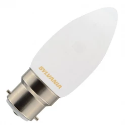 Ampoule à Led Culot B22 Ampoule LED ToLEDo Rétro Flamme Satiné Sylvania 4,5 W 470 Lumens B22 2700 K Blanc Chaud 27285