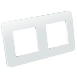 Plaque De Finition Double Pour Prises Et Interrupteurs Debflex 742002