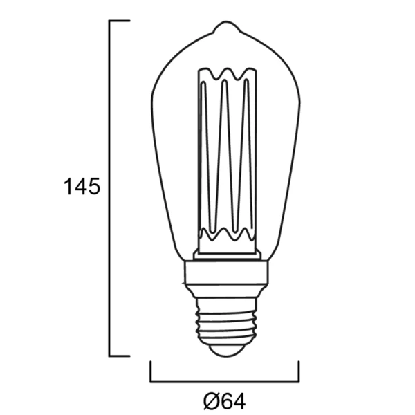Ampoule Led à Culot E27 Ampoule ToLEDo Mirage ST64 2.5W 125lm E27 - Sylvania - 820 Bougie 7 Ampoule Led à Culot E27 Ampoule ToLEDo Mirage ST64 2.5W 125lm E27 - Sylvania - 820 Bougie – Image 5