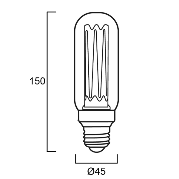 Sylvania Ampoule Led à Culot E27 Ampoule Tube LED Rétro 150mm Ø45mm E27 2.5W 125lm Teinte Chaude 2000K 5 Sylvania Ampoule Led à Culot E27 Ampoule Tube LED Rétro 150mm Ø45mm E27 2.5W 125lm Teinte Chaude 2000K – Image 3