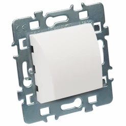 Interrupteur à Encastrer Sortie De Câble Debflex Avec Cache Blanc Et Support Métal 742940