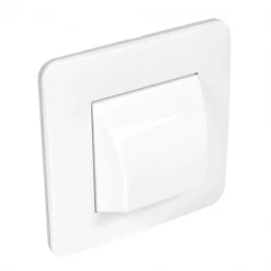 Interrupteur à Encastrer Sortie Câble Debflex - À Encastrer - 85 X 85 X 37 Mm 67 Mm ABS - Blanc