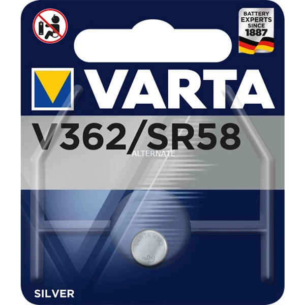 Pile Sr44-v357 1,55 V Pile Bouton Varta V362 / SR58 1,55 V - Pile Spéciale Montre 2 Pile Sr44-v357 1,55 V Pile Bouton Varta V362 / SR58 1,55 V - Pile Spéciale Montre