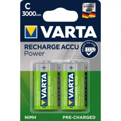 Pile C-lr14 1,5 V Piles Rechargeables Accus Varta LR14 3000 MAh - Blister De 2 Piles