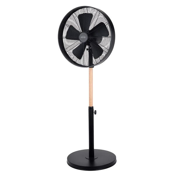 Ventilateur Sur Pied Ventilateur Pied Rétro Ajustable 50W 3 Vitesses Domair Ø40cm Noir 3 Ventilateur Sur Pied Ventilateur Pied Rétro Ajustable 50W 3 Vitesses Domair Ø40cm Noir