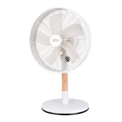 Ventilateur De Table Ventilateur Table Oscillant Silencieux Domair Borneo 37W Ø30 Cm Blanc